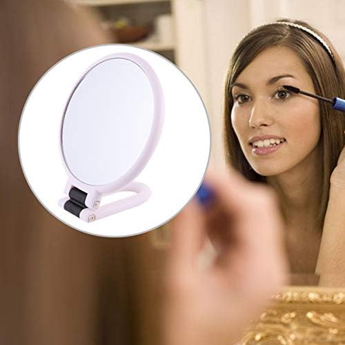 SOLUSTRE ručno ogledalo 1kom dvostrano sklopivo ogledalo za šminkanje povećalo kozmetičko ručno ogledalo alat za šminkanje putno ogledalo za šminkanje