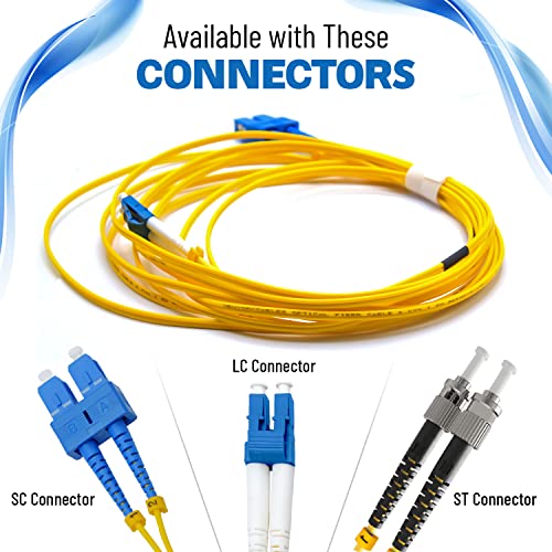 Newyork Cables ™ 1m OS2 LC do LC vlaknasti kabel | Jednostruki mod dupleks corning 9/125 LC do LC skakač