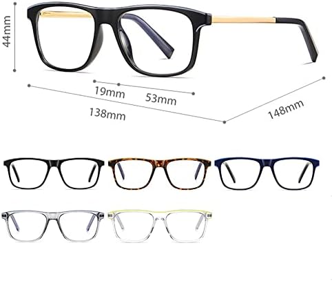 Resovao ženske ručno izrađene naočale za čitanje Trendi pravokutni četverokutni čitači prozirni