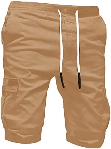 Muški teretni kratke hlače Čvrsti casual labavi sportske dukseve nacrtaju ljetne kratke hlače Prozračne