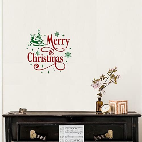 Merry Božićna vrtića Domaći ukrasi Zidne naljepnice Ogulje i zidne naljepnice za kofer Dječja