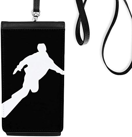 Skateboarding Sport crni ocrtani telefon novčanik torbica Viseći mobilni torbica Crni džep