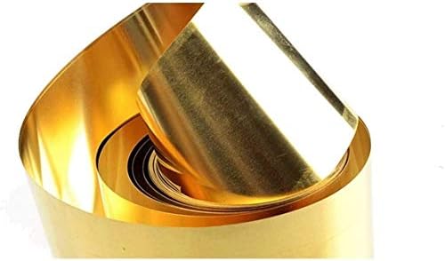 Metalna bakrena folija H62 tanka ploča od lima od mesinga za obradu metala, Debljina: 0. 3 mm dužina: 2 m, Širina: 20mm mesing ploča