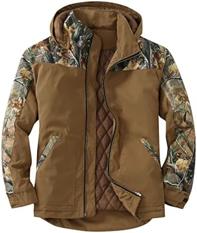 Muški zimski kaputi Blokiranje boja plišani zadebljani kaput toplo uklonjivo šešir pamučne jakne jakne za muškarce