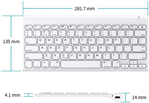 Omoton Bluetooth tastatura za iPad, punjiva bežična tastatura od nehrđajućeg čelika za iPad