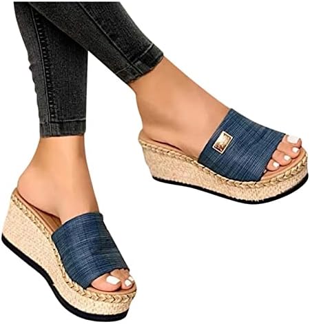 RBCulf ženske papuče debela dna Comfort plus veličina modna kancelarija casual flop plaža casual klizanje na cipelama