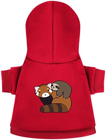 Crvena panda Clipart Korak po korak Odjeća za pse Zimske kućne ljubimce Duksevi meka i toplim pasama