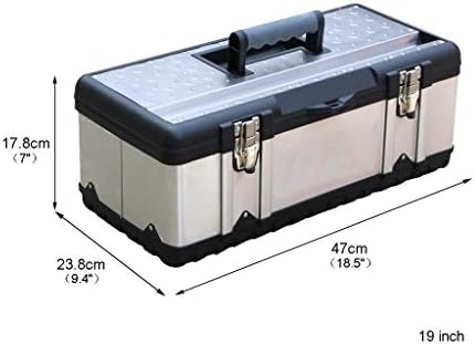 Kutija za alate 16-inčna kutija za alate s udobnom ručkom za skladištenje dvokrevetne kutije za odlaganje s