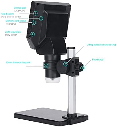 LEPSJGC profesionalni digitalni elektronski mikroskop 4,3 inča veliki osnovni LCD ekran 8MP 1-1000x povećalo za kontinuirano pojačanje
