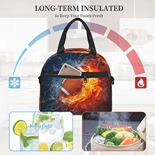 Ice and Fire Ragbi torba za ručak i 3 komada pribor za jelo od nerđajućeg čelika sa dizajnom i naramenicama