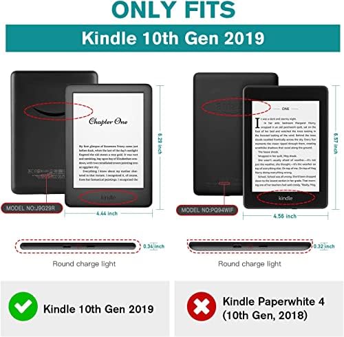 za 6 Kindle 10th Gen 2019, Kindle Case sa funkcijom Auto Wake/Sleep sa remenom za ruke - Ultra tanka izdržljiva