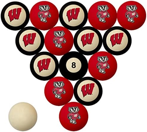 WAVE NCAA Wisconsin Badgers numerirani set bazena - College Football Bilijar