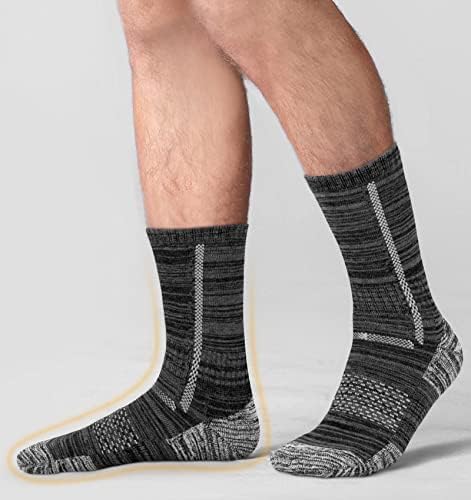 Masstron muške pamučne radne čarape, 5 pari čarapa za posadu, Wicking za sportove na otvorenom, planinarenje,