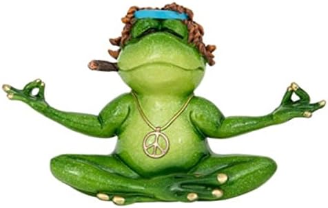 Meditirajući joga žaba figurica Početna Dekorativni akcent Decor smiješan Zen Hippie Frog Yoga Lotus