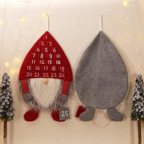 Hevirgo Božić Advent šumski čovjek kalendar, Božić ukras, zidni kalendar, Kalendar, Kućni zid vrata