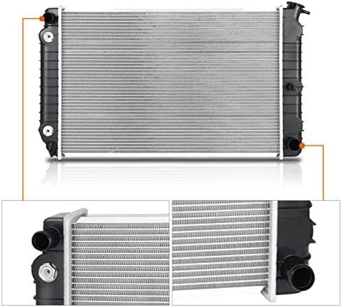 1-redni aluminijumski radijator za hlađenje DPI 738 kompatibilan sa 82-90 Chevy Celebrity / Buick