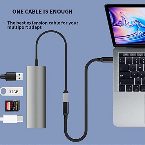 Taibeyor USB C produžni kabl 10ft, USB 3.1 10Gbps Tip C muški do ženskog Extender 5A PD100W Kabel za