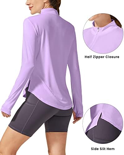 G4Free Womens upf 50+ Zaštita od sunca Pješačke majice Brzo suho vježbanje dugih rukava Golf vrhovi Lagani