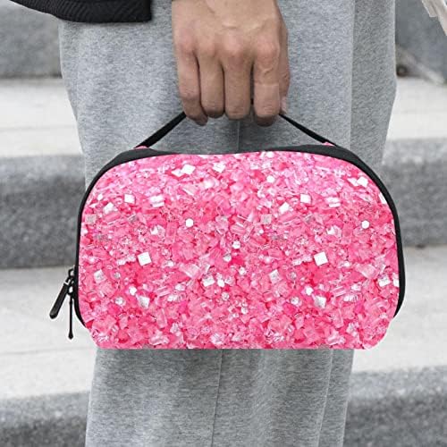 Vodootporne kozmetičke torbe, pjenušava roze putne kozmetičke torbe, multifunkcionalne prenosive torbe za šminkanje,
