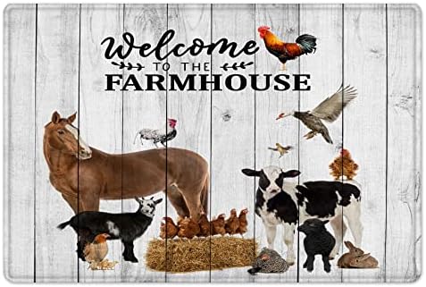 LB seoska kuća za prezentacije za tuširanje sa prostirkama na farmi životinjski konj krava i piletina na