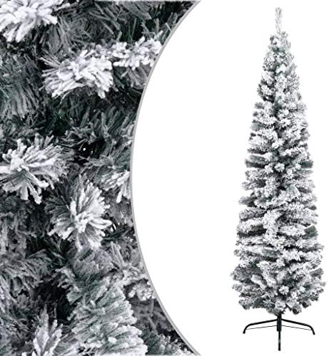 Vidaxl tanko umjetno božinsko stablo sa rato snijegom Početna Dnevna soba uredski vrt za odmor