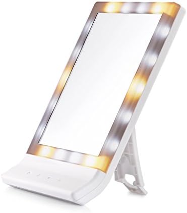 NEOCHY Mirrores Make up ogledalo - LED osvijetljeno stolno ogledalo sa svjetlima, zatamnjenje ekrana osjetljivog na dodir