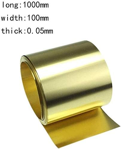 HAOKTSB mesing ploča mesing Lima Roll mesing traka visoke čistoće zlato Film mesing folija bakar lim, 0. 05x100x1000mm