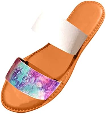 Ljetne papuče za žene udobne ravne casual cipele boemska plaža putni paperači slajdova sandale