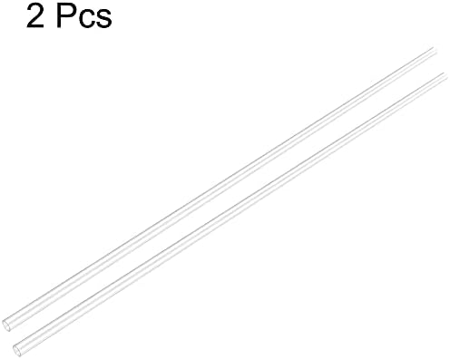 Uxcell krute okrugle prozirne cijevi 5mm ID x 6mm od x 2ft dužine Plastične cijevi 2kom