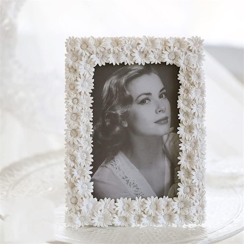 Gkmjki Creative Photo Frame romantičan bijeli cvijet modni nakit Daisy Photo Frame Home Accessories
