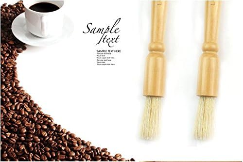 Četka za čišćenje brusilice za kafu, ručka za teško drvo & prirodne čekinje za drvo za brisanje prašine