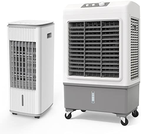 Fancole evaporativni hladnjak zraka, 3-stepeni hladnjak za isparavanje za spavaću sobu, sa 2 u 1 Prijenosni hladnjak isparavanja, 3 brzina hlađenja