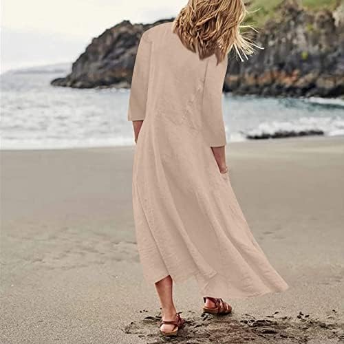 FQZWONG Ljetne haljine za žene 2023 casual party maxi sandresses plus veličina Flowy Hawaiian Beach Odmor izlaze