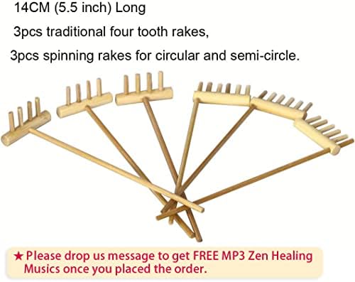 Mini Zen Garden Rake setovi - japanski stolk rock pijesak vrtni alati oprema za radnu površinu