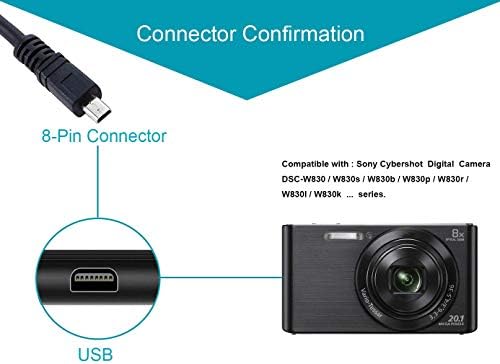 Maxllto USB AC Adapter kabl za punjenje baterija za Sony Cybershot DSC-digitalna kamera serije W830