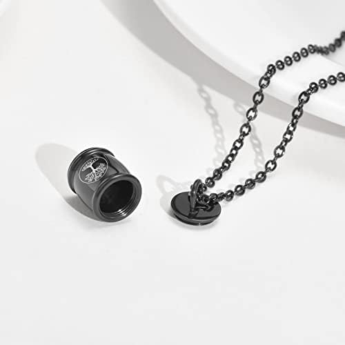 Mprainbow personalizirana ogrlica za pepeo - prilagođeni ugravirani memorijal od nehrđajućeg čelika
