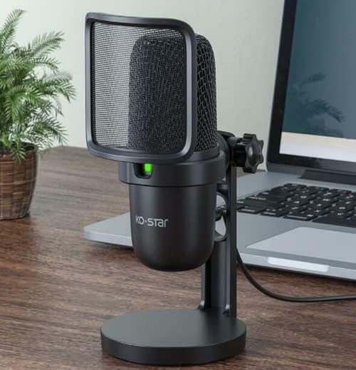 Mikrofon za PC Notebook računarsku igru glasovni Prenos uživo USB mikrofon