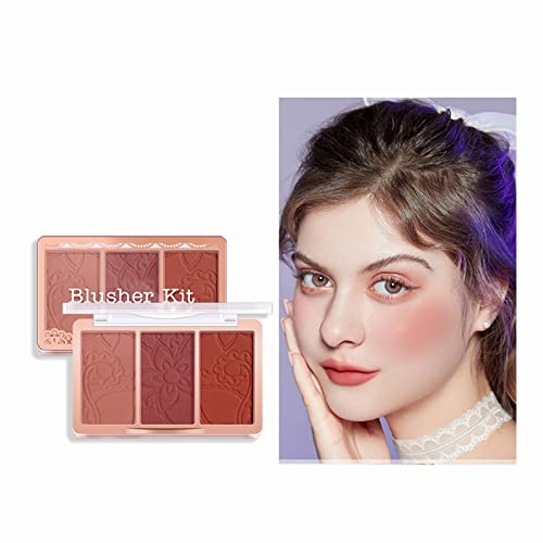 All a Blur Makeup 3 Colors Blushes No Reflective Blushes Bright facial Blushes Contouring and Red Blushes Beauty