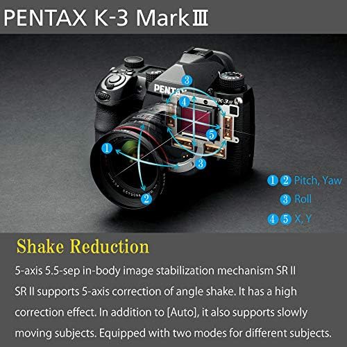 Pentax K-3 Mark III vodeći APS - C tijelo crne kamere-12FPS, LCD ekran osetljiv na dodir, telo