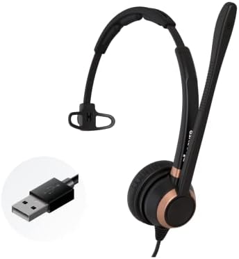 Otkrijte D711U profesionalne USB slušalice sa jednim zvučnikom za PC, Laptop, Mac | kompatibilne sa Microsoft timovima, glasovnim diktatom, RingCentral, Avaya, Five9 i još mnogo toga