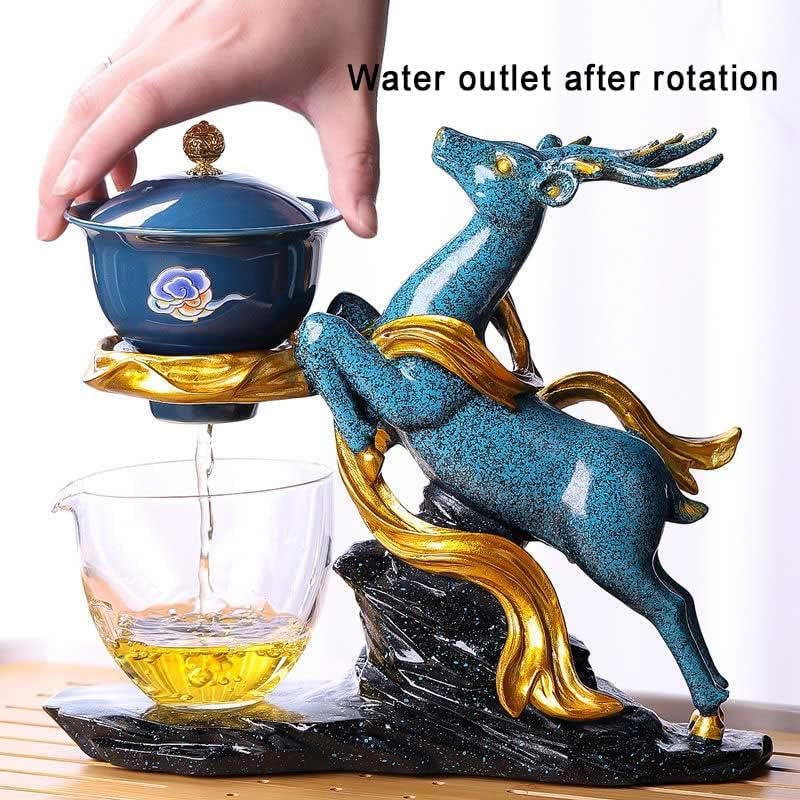 Keramika čajnik kreativna ručno rađena kineska čajnica za diverziju vode rotirajuća usisana kung fu čaj pijenje