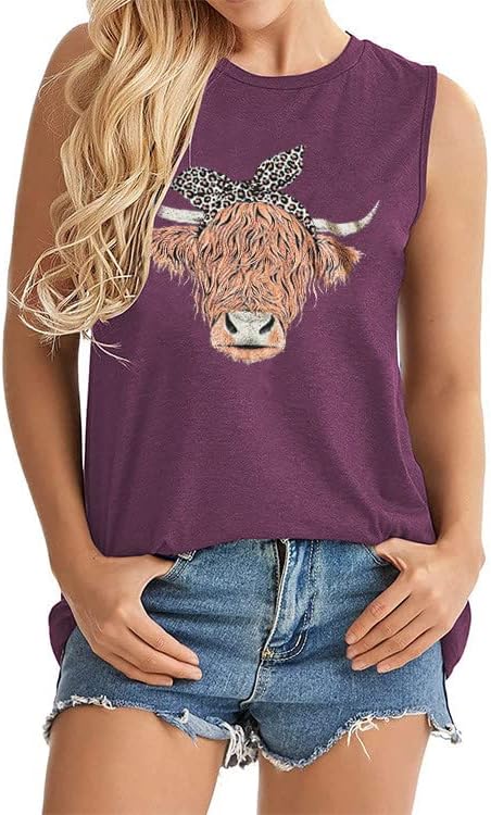 Bluza prsluk Tshirt za djevojčice pamučni Leopard kravlji Print Kawaii Camisole Tank loose Fit predimenzionirana