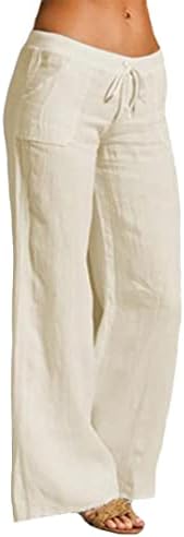Chartou ženske lagane struk za vuču sa širokim nogom Palazzo joga hlače na plaži