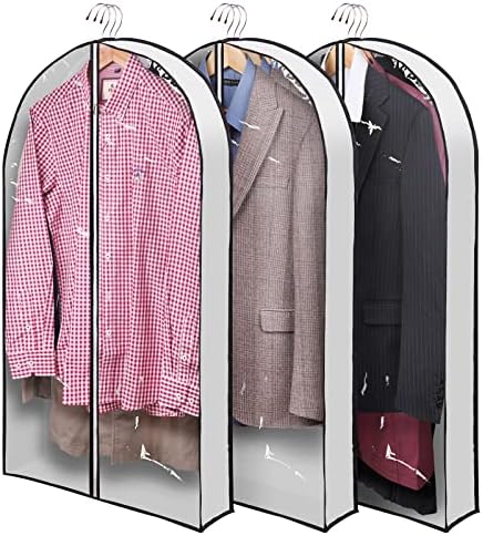 Torbe za odjeću od 40 za vješanje odjeće 4 umetak za ostavu u ormaru i putne prozirne viseće torbe za Dress Suits
