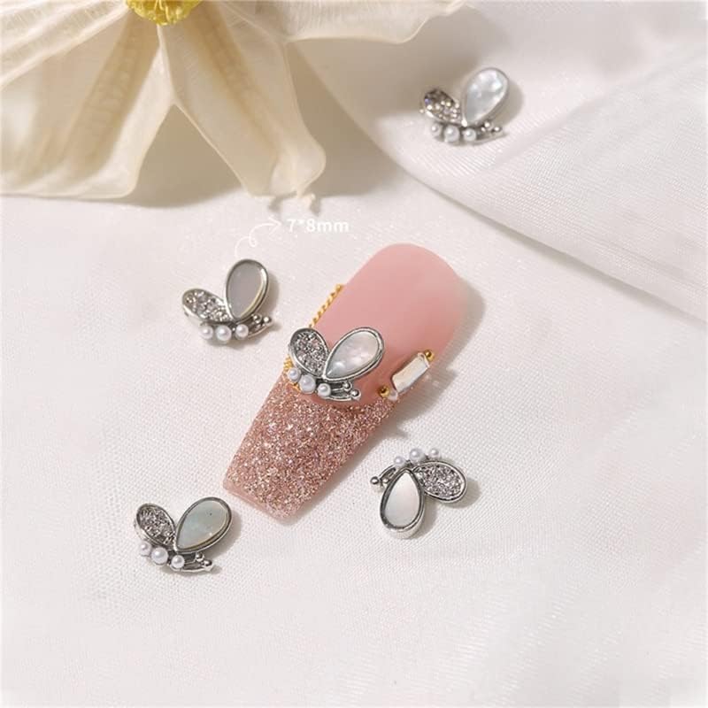 Leptir-čari za nokte, nakit za nokte Heart Nail Rhinestones Nails Gems kristalni klinovi za