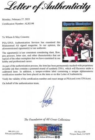 Muhammad Ali potpisao 1978 Sports Illustrated Magazine Boxing PSA / DNA-Autographed Boxing Magazines