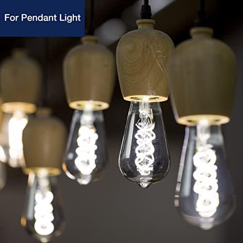 FLSNT 5000k bijelo svjetlo ST19 LED Edison sijalice, dekorativne LED sijalice sa spiralnim filamentom sa mogućnošću