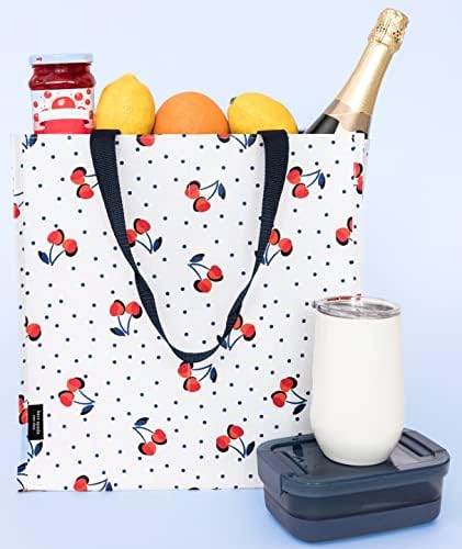 Kate Spade New York torba za višekratnu upotrebu, torba za namirnice s naramenicama, velika sklopiva