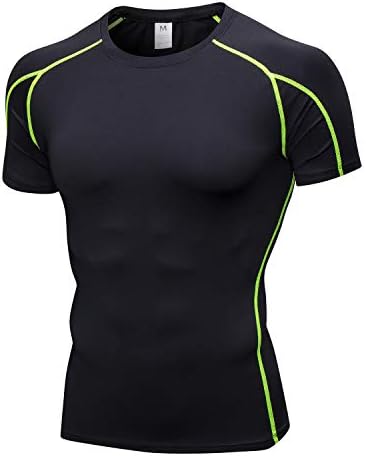 CARGFM MAN majica kratkog rukava s kratkim rukavima Athletic Workout Majica UPF 50+ Brzi suhi sportski