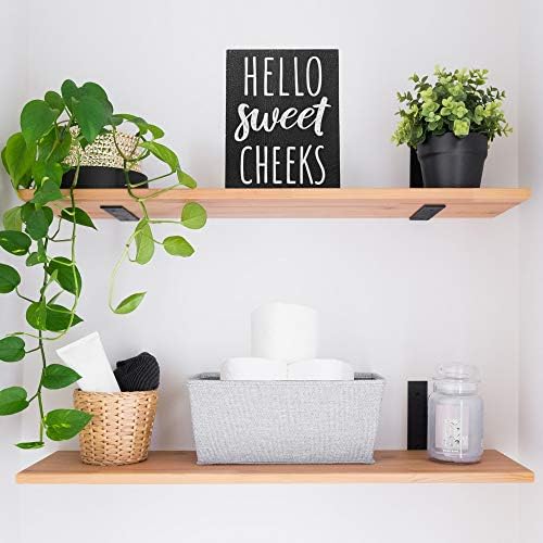 Zdravo Sweet obrazi - kupatilo Dekor Moderna seoska kuća Home Accent - Rustikalna ploča od crnog